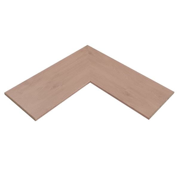 Designs Of Distinction 12" X 30" X 30" Flat Furniture Grade Corner Shelf - Red Oak 01MSH123030AK1 - main